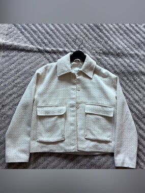 Abercrombie Womens Cream Tweed Jacket
